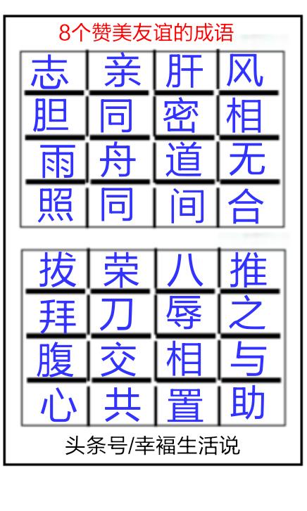 关于友谊的四字成语_http://www.zhaochafa.com_信息发布_第1张