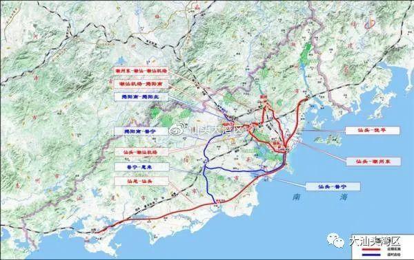 汕头潮州市高铁路线图_http://www.zhaochafa.com_信息发布_第1张